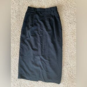 NWOT Talbots 100% Wool Classic Black Pencil Skirt